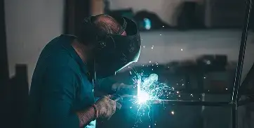 Welder at work in Australia